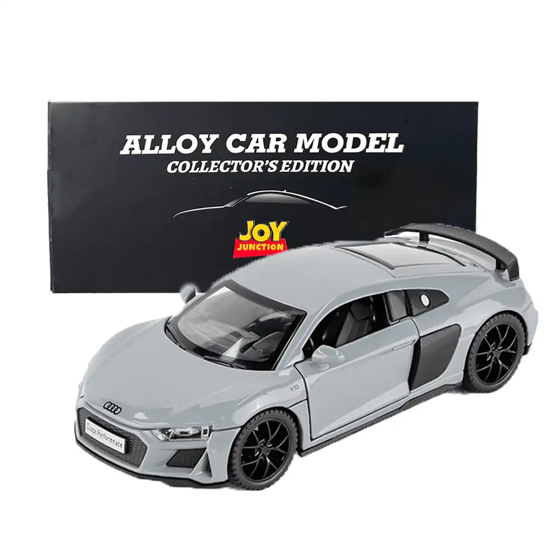 Audii R8 Diecast Car 1:32 Scale – Metal Toy Car with Lights Sound