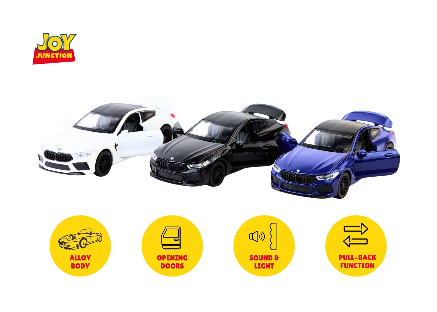 BWM M8 Diecast Car 1:32 Scale – Metal Model with Lights, Sound & Pull-Back Action - Image 7