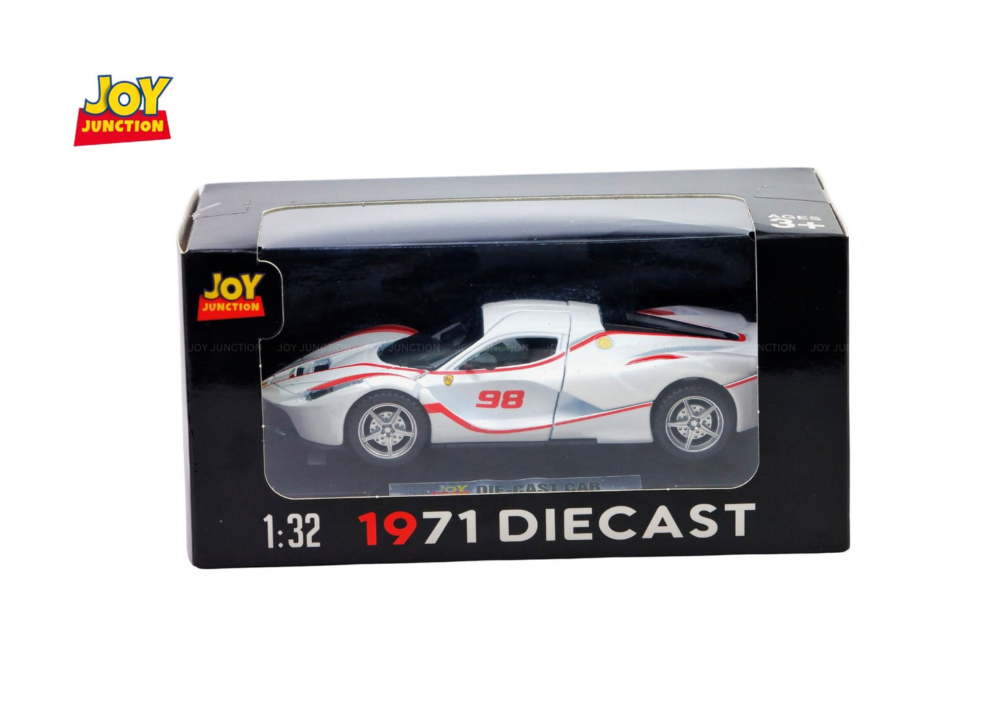 Ferari FXXXK 1:32 Scale Diecast Pull Back Toy Car with Openable Doors, Lights & Engine Sound - Joy Junction Uncategorized (Im