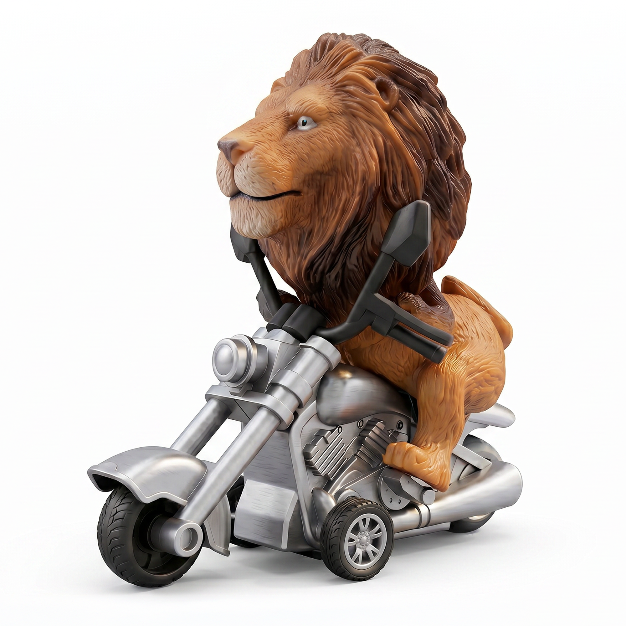 Friction Powered Push & Go Jungle Riders Lion - Animal Bike Toy for Kids, Detachable Animal, No Batteries Required