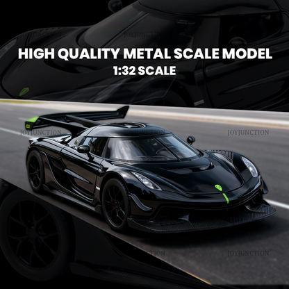 Koengseg Jesko Diecast Car 1:32 Scale – Metal Model with Lights, Sound & Pull-Back Action