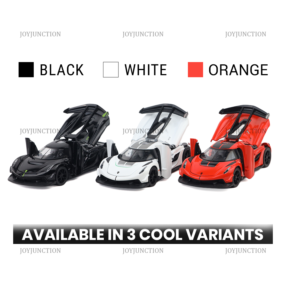 Koengseg Jesko Diecast Car 1:32 Scale – Metal Model with Lights, Sound & Pull-Back Action