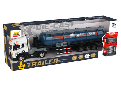 1:24 Scale Transporter Series Oil Tanker Truck Toy with Pull-Back Action - Image 13