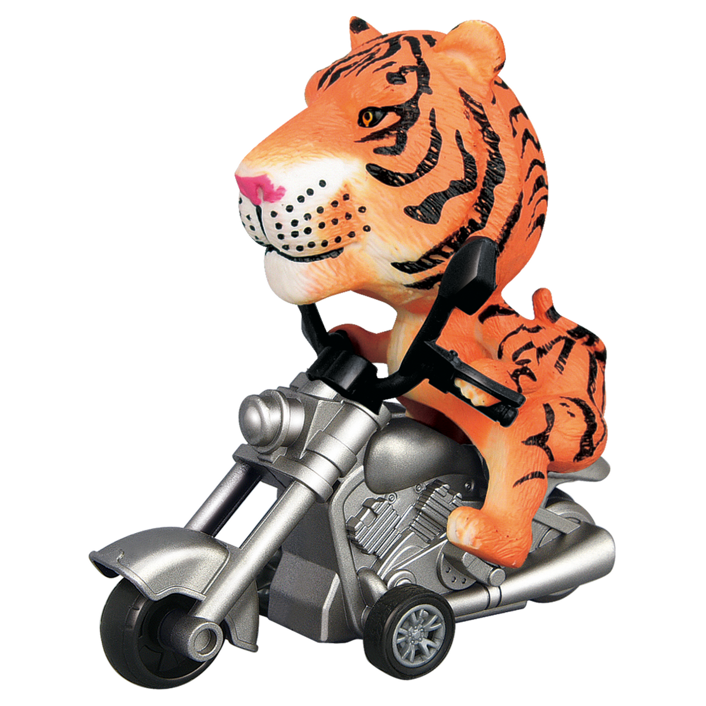 Friction Powered Push & Go Jungle Riders Tiger - Animal Bike Toy for Kids, Detachable Animal, No Batteries Required