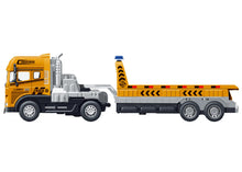 1:24 Scale Rescue Trailer Truck Toy with Mini Truck – Pull Back Action