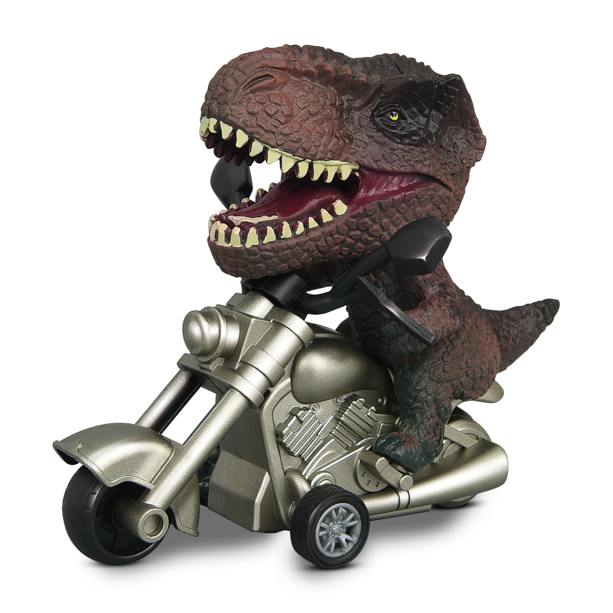 Friction Powered Push & Go Jungle Riders Dinosour - Animal Bike Toy for Kids, Detachable Animal, No Batteries Required