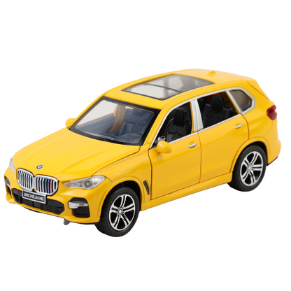 BMW X5 1:32 Scale Alloy Metal Pullback Toy car with Openable Doors Light Music