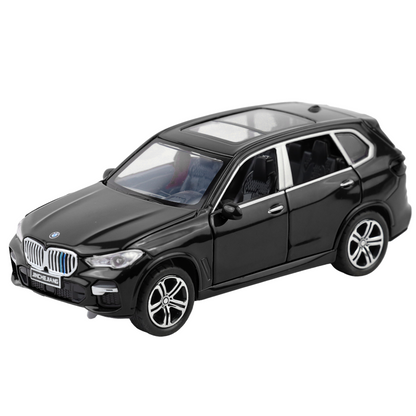 BMW X5 1:32 Scale Alloy Metal Pullback Toy car with Openable Doors Light Music