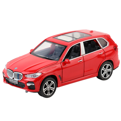 BMW X5 1:32 Scale Alloy Metal Pullback Toy car with Openable Doors Light Music