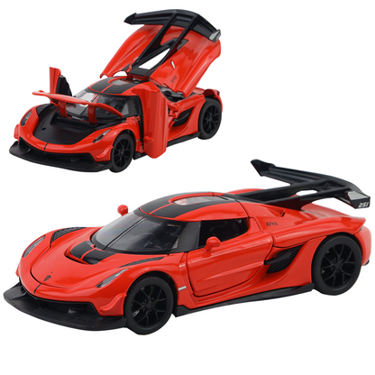 Koengseg Jesko Diecast Car 1:32 Scale – Metal Model with Lights, Sound & Pull-Back Action