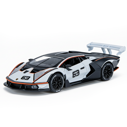 Lamborghini 1:32 Scale Alloy Metal Pullback Toy car with Openable Doors Light Music