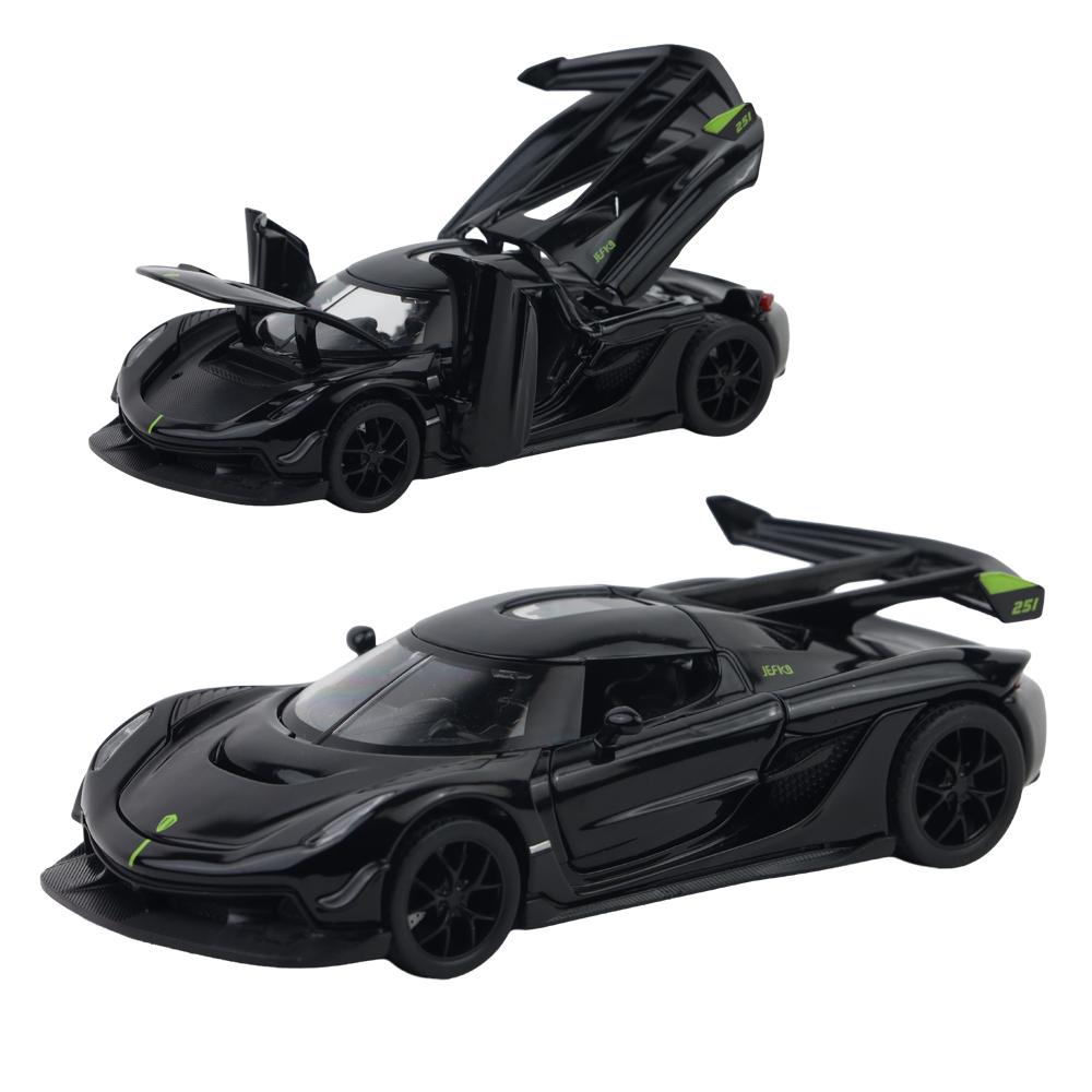 Koengseg Jesko Diecast Car 1:32 Scale – Metal Model with Lights, Sound & Pull-Back Action