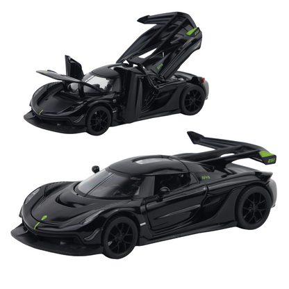 Koengseg Jesko Diecast Car 1:32 Scale – Metal Model with Lights, Sound & Pull-Back Action