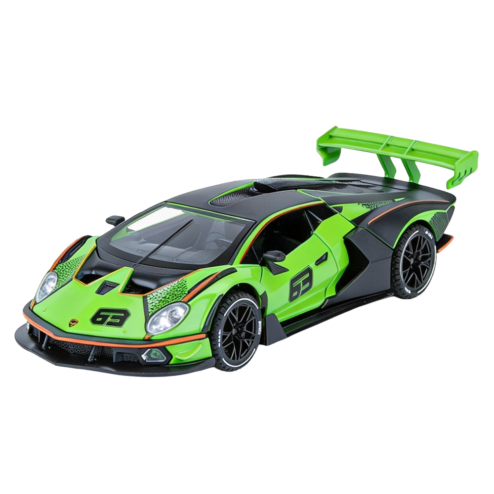 Lamborghini 1:32 Scale Alloy Metal Pullback Toy car with Openable Doors Light Music
