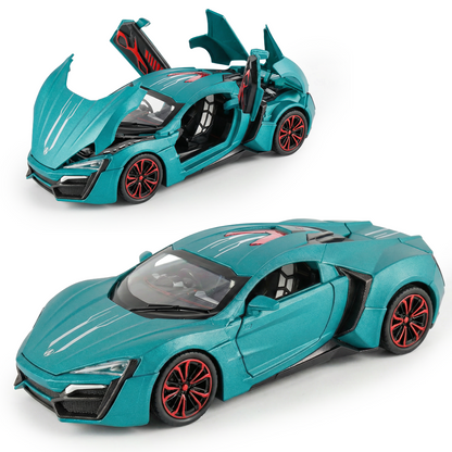 Lyken Super Run 1:24 Scale Model Car With Smoke Effect