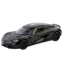Koengseg 1:32 Scale Alloy Metal Pullback Toy car with Openable Doors Light Music