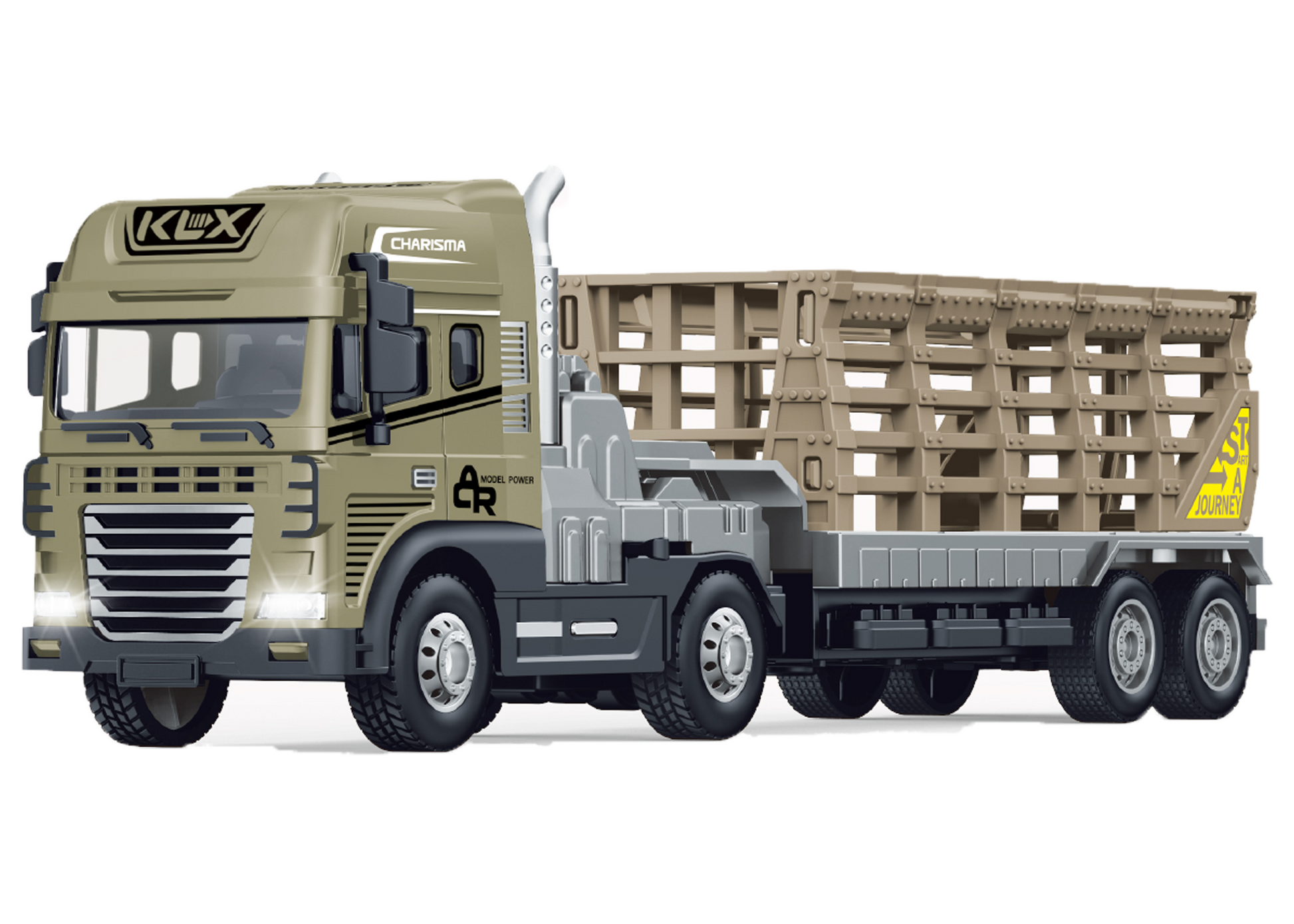 1:24 Scale Metal Toy Rescue Trailer Series Alloy Diecast Truck and Trailer Set, Diecast Pretend Play Toy Truck Vehicles for K