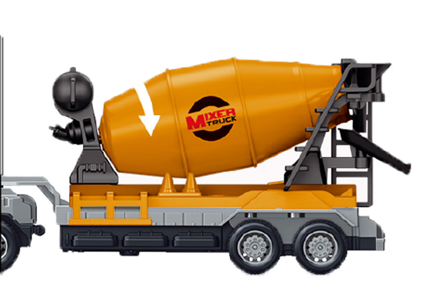 1:24 Scale Metal Construction Toy Transporter Series Alloy Diecast Truck Set - Image 3