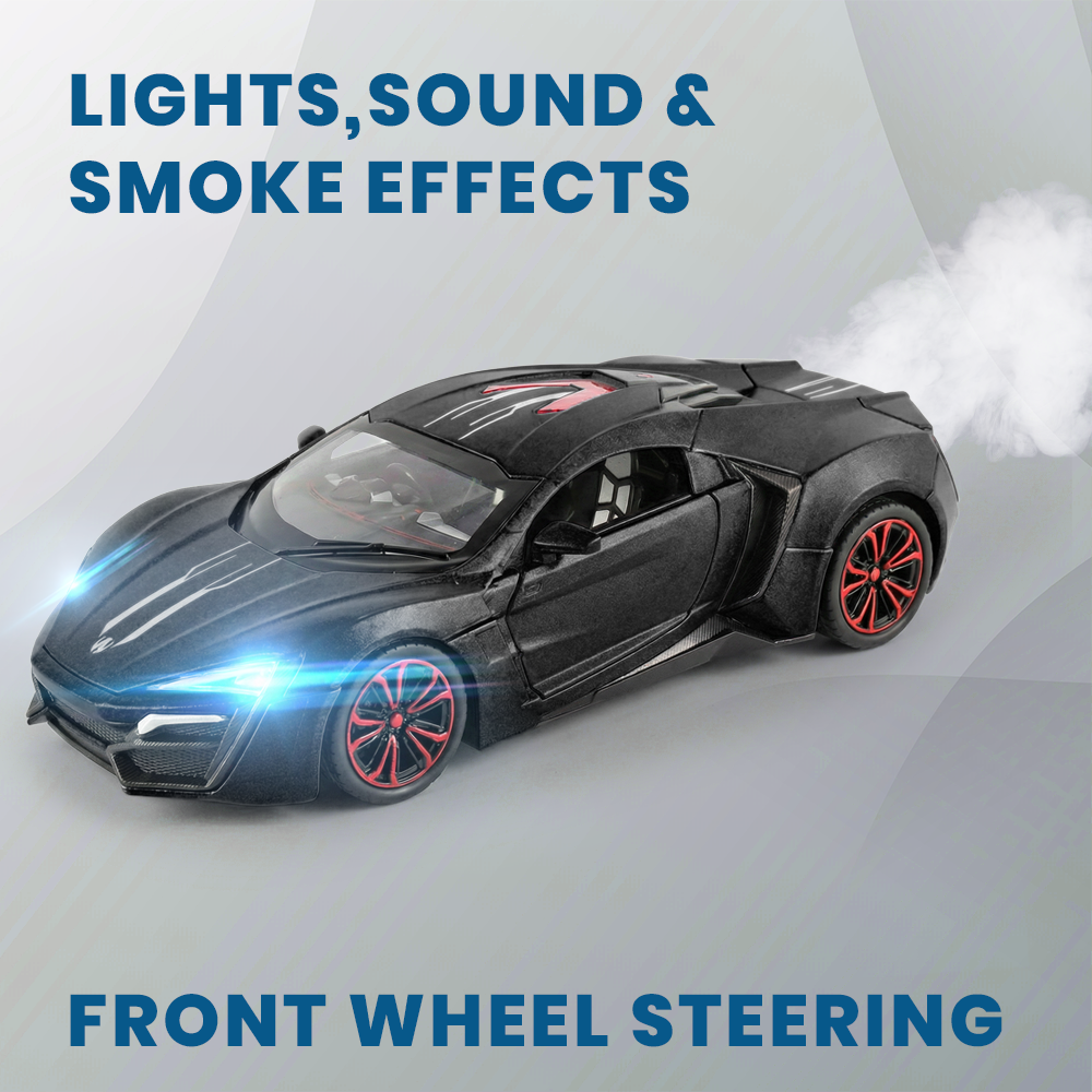 Lyken Super Run 1:24 Scale Model Car With Smoke Effect