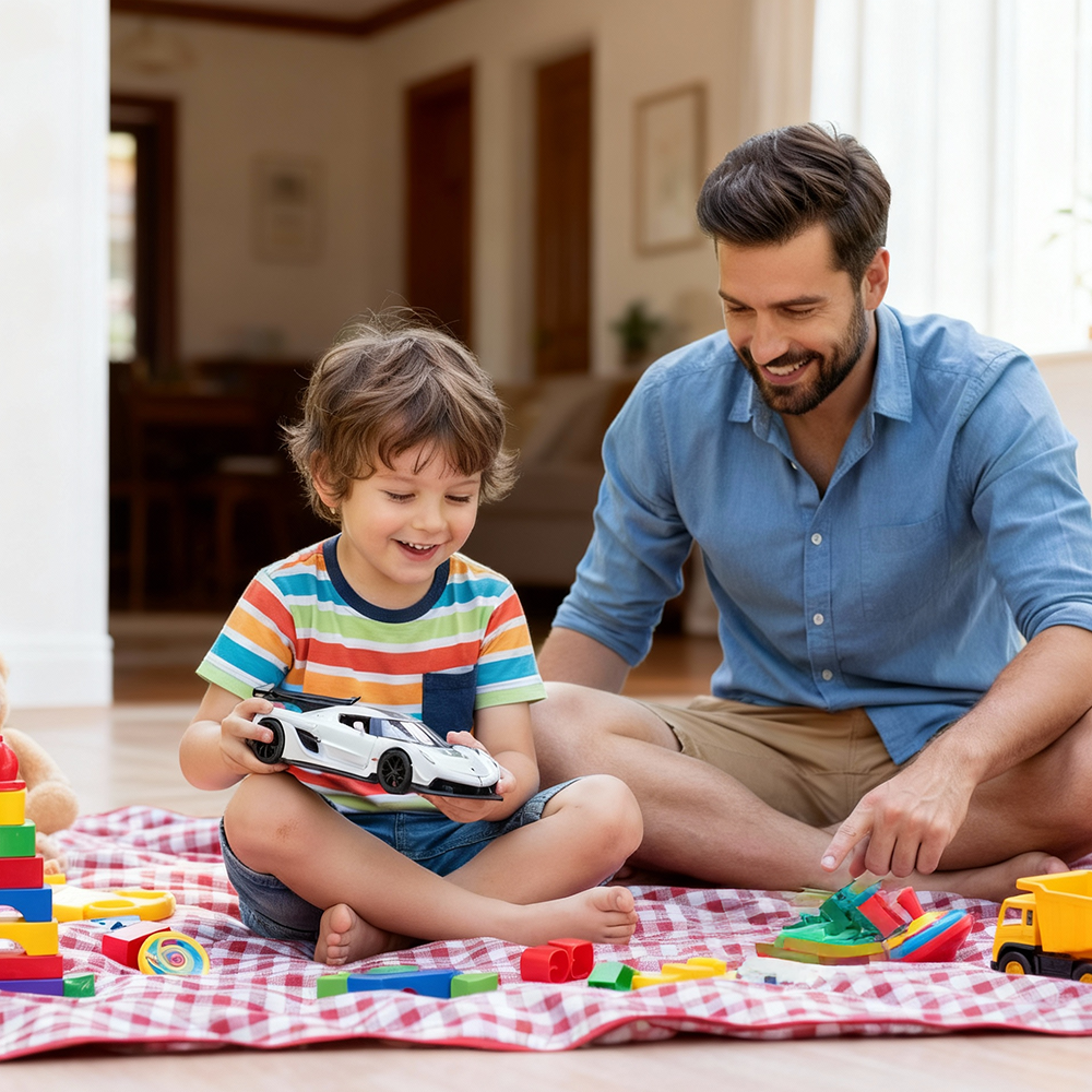 Koengseg Jesko Diecast Car 1:32 Scale – Metal Model with Lights, Sound & Pull-Back Action