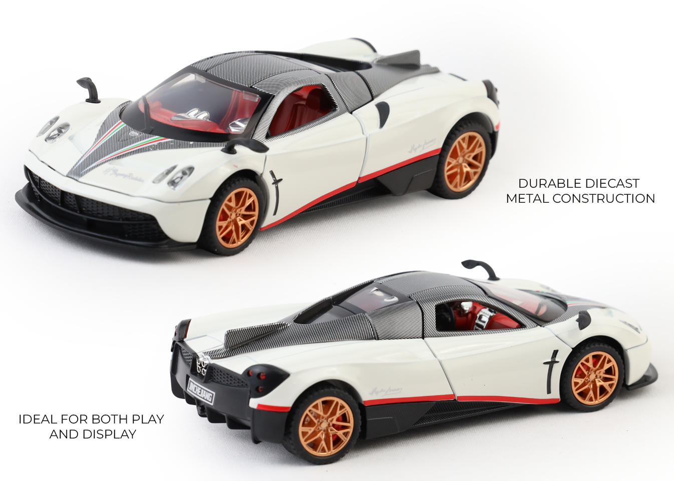 Pagani Fengshen 1:32 Scale Alloy Metal Pullback Toy car with Openable Doors Light Music