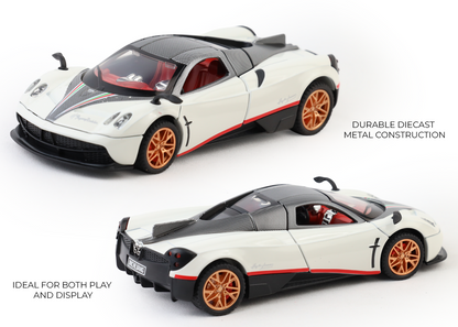 Pagani Fengshen 1:32 Scale Alloy Metal Pullback Toy car with Openable Doors Light Music