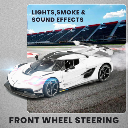 Koenigsegg 1:24 Scale Model Car with Smoke Effect