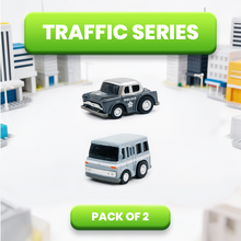Mini Racer High Speed Transport-Series, Police-Car & Van Pullback Toy (Pack of 2 Multicolors) - Joy Junction Uncategorized (I