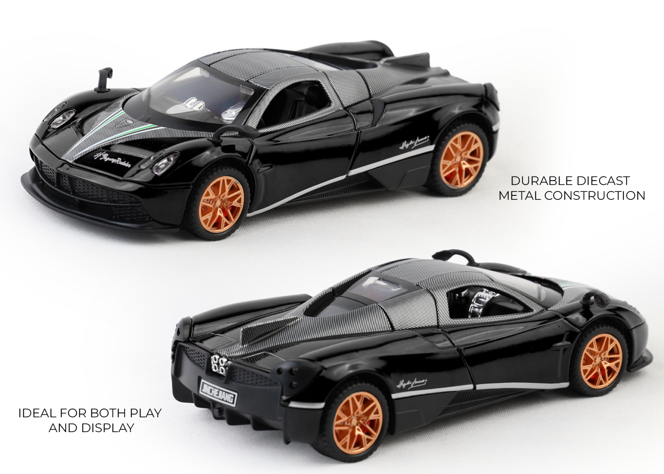 Pagani Fengshen 1:32 Scale Alloy Metal Pullback Toy car with Openable Doors Light Music