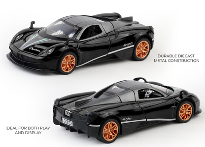 Pagani Fengshen 1:32 Scale Alloy Metal Pullback Toy car with Openable Doors Light Music