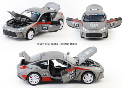 Toyota GR-86 1:32 Scale Alloy Metal Pullback Toy car with Openable Doors Light Music - Image 5