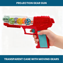 Projection Transparent Gear Gun Toy with 3D Lights & Sound