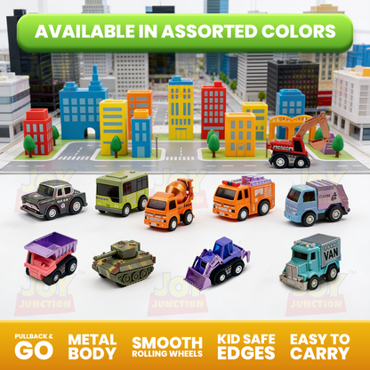 Mini Racer High Speed Pullback Assorted Model Toys (Pack of 10 Multicolors) - Joy Junction Uncategorized (Image 2)
