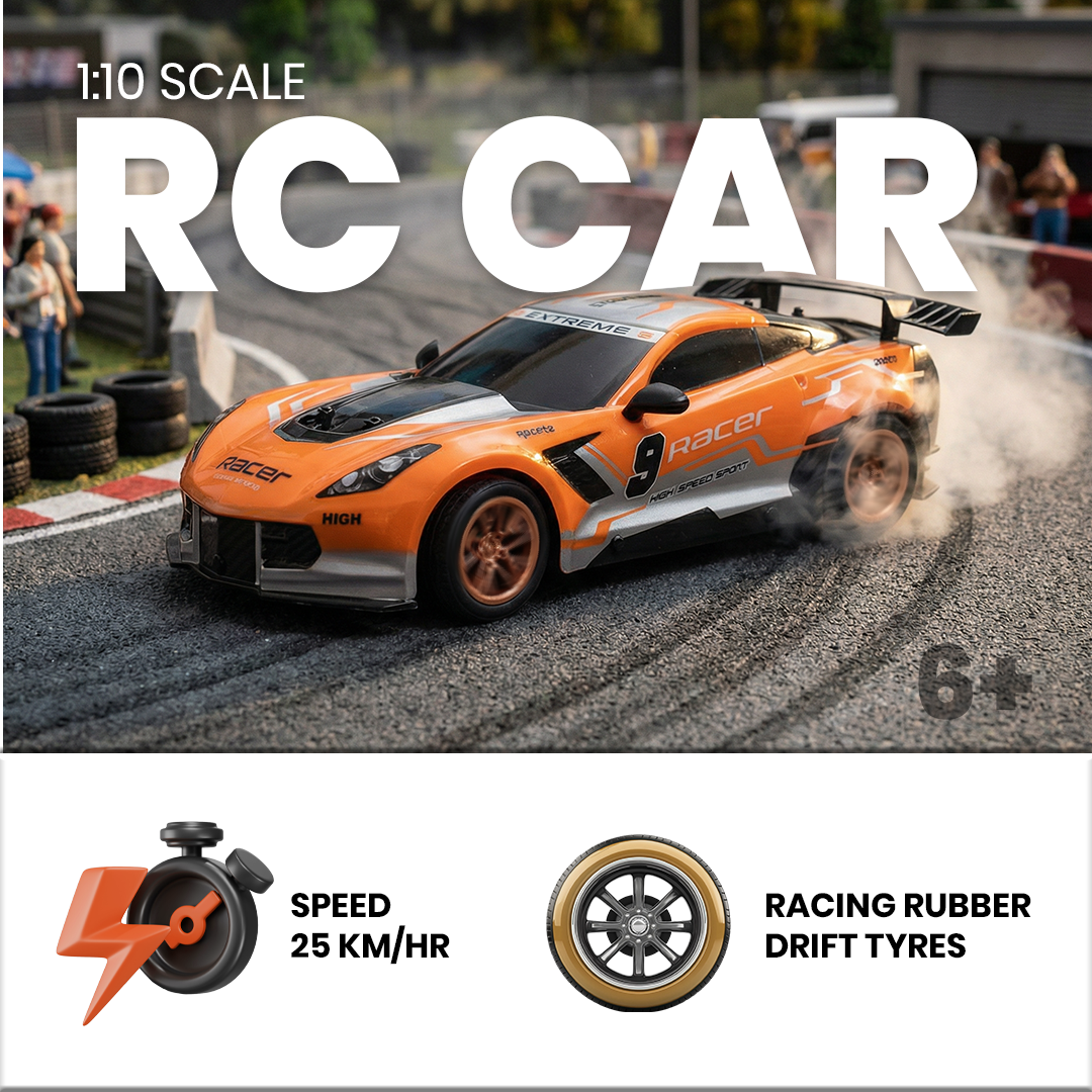 Sports Model High-Speed 1:10 Scale Remote Control Car