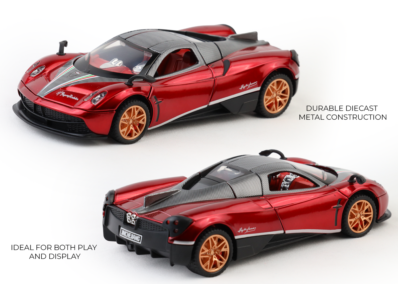 Pagani Fengshen 1:32 Scale Alloy Metal Pullback Toy car with Openable Doors Light Music