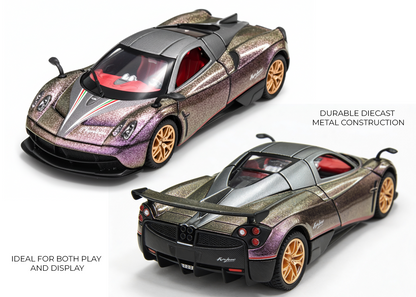 Pagani Fengshen 1:32 Scale Alloy Metal Pullback Toy car with Openable Doors Light Music