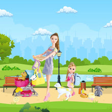Diana Series Doll with Baby, Pets & Stroller | Pet Walk Fashion Doll Toy for Girls