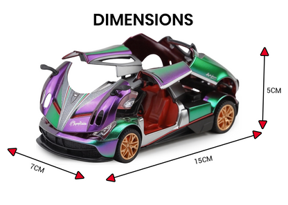 Pagani Fengshen 1:32 Scale Alloy Metal Pullback Toy car with Openable Doors Light Music