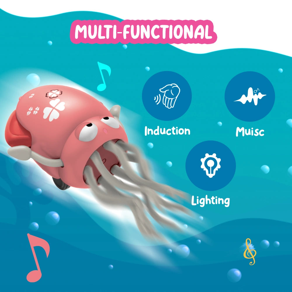 Dancing Squid Baby Toy – Crawling, Music & LED Magic for Active Playtime