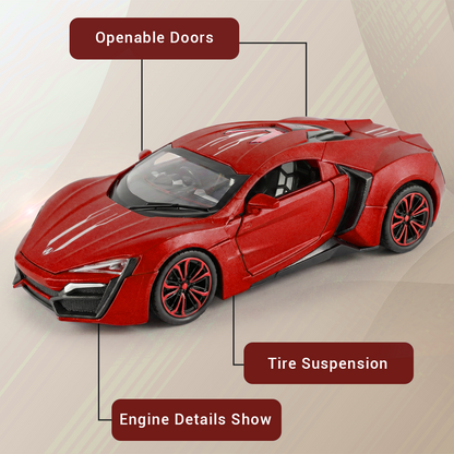 Lyken Super Run 1:24 Scale Model Car With Smoke Effect