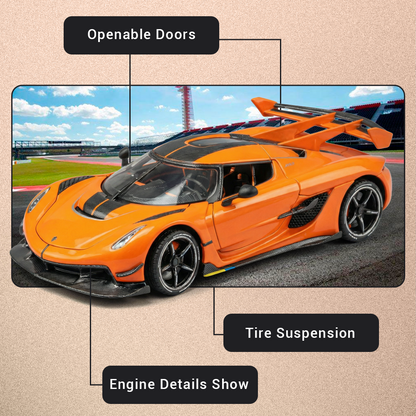 Koenigsegg 1:24 Scale Model Car with Smoke Effect