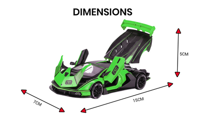 Lamborghini 1:32 Scale Alloy Metal Pullback Toy car with Openable Doors Light Music
