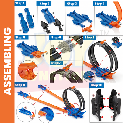 Double Loop 33 Pieces Track Set