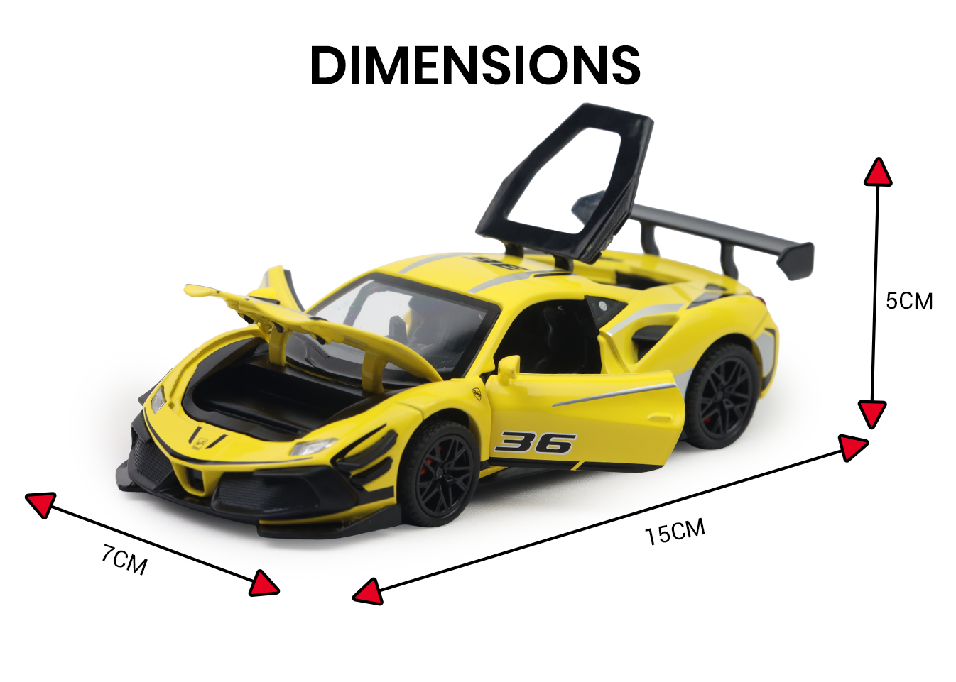 Ferrari 488 Track Version 1:32 Scale Model Car - Image 20