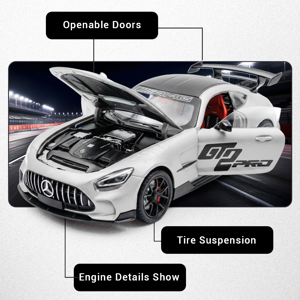 Mercedes Benz AMG-GT 1:24 Scale Model Car