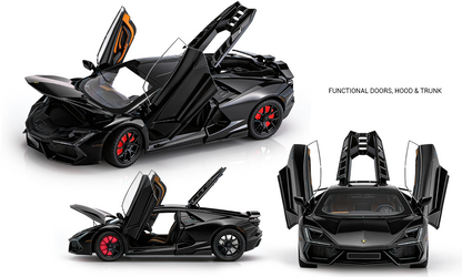 Lamborghini Revuelto 1:32 Scale Alloy Metal Pullback Toy car with Openable Doors Light Music