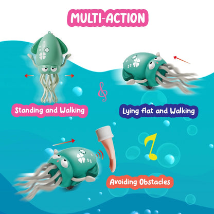 Dancing Squid Baby Toy – Crawling, Music & LED Magic for Active Playtime