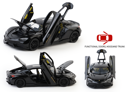 Koengseg 1:32 Scale Alloy Metal Pullback Toy car with Openable Doors Light Music