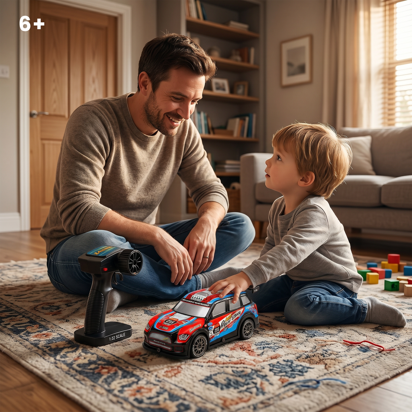 Rechargeable Remote Control - High Speed Drift Racing Car with Extra Drift Tires – Light & Smoke Effect