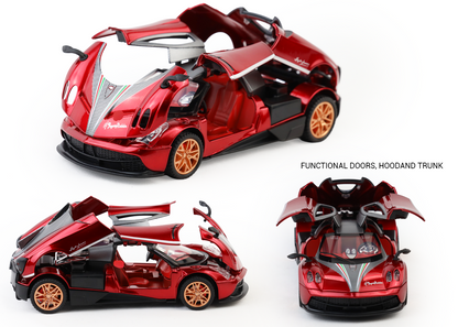 Pagani Fengshen 1:32 Scale Alloy Metal Pullback Toy car with Openable Doors Light Music